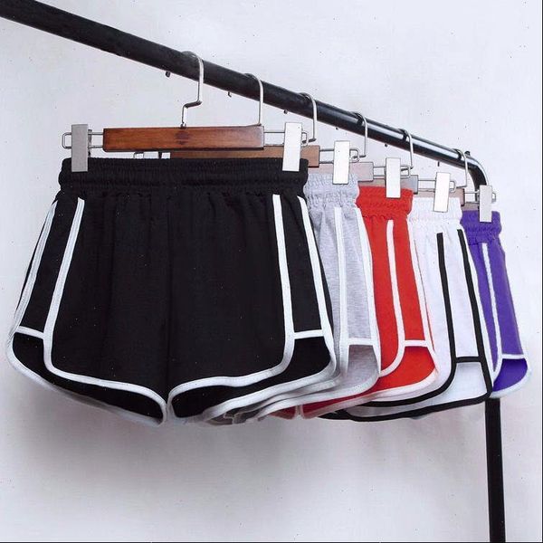 

women short plus size 5xl pants solid color fashion elastic loose pant feminina shorts sportswear outdoor casual bottom, White;black