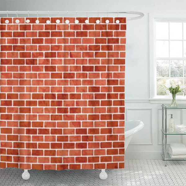 

shower curtain building brown architecture brick wall red block cement construction shower curtains sets with 12 hooks 72 x 78