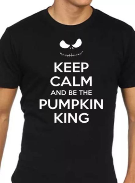 

keep calm and be the pumpkin king, White;black