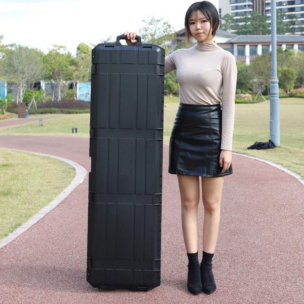 

long plastic toolbox outdoor equipment protective box tactical safety waterproof portable extra large tow tool organizers