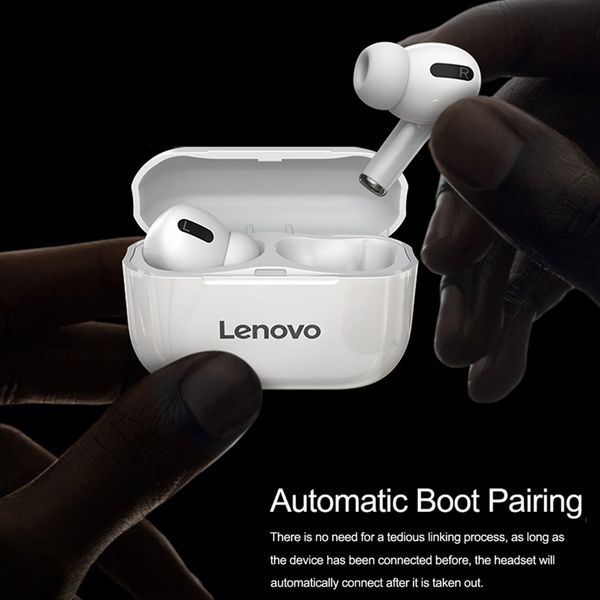 

lenovo lp1s tws wireless earphone bluetooth upgraded version 5.0 dual stereo touch control 300mah new fone de ouvido