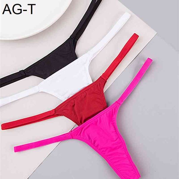 

g-string milk silk intimate underwear low-rise thong women's lingerie breathable t pants, Black;pink