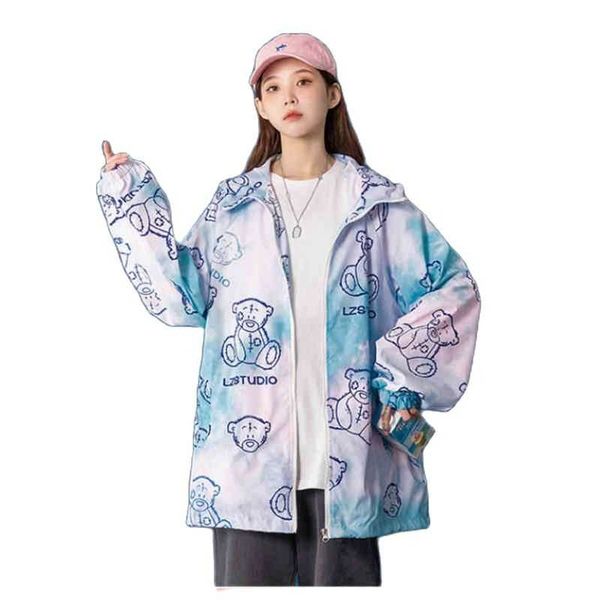 

protective coat female summer 2021 style, harajuku hong kong, sweet, cool, fried street, sun protection and salt sy women's swimwear, White;black