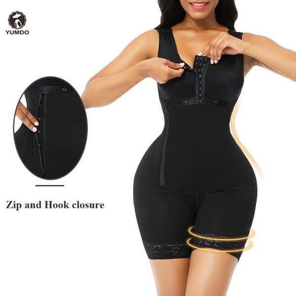 

women's shapers yumdo full body shaper women bodysuit slimming waist trainer shapewear bulifter chest enhancing tummy control corset fa, Black;white