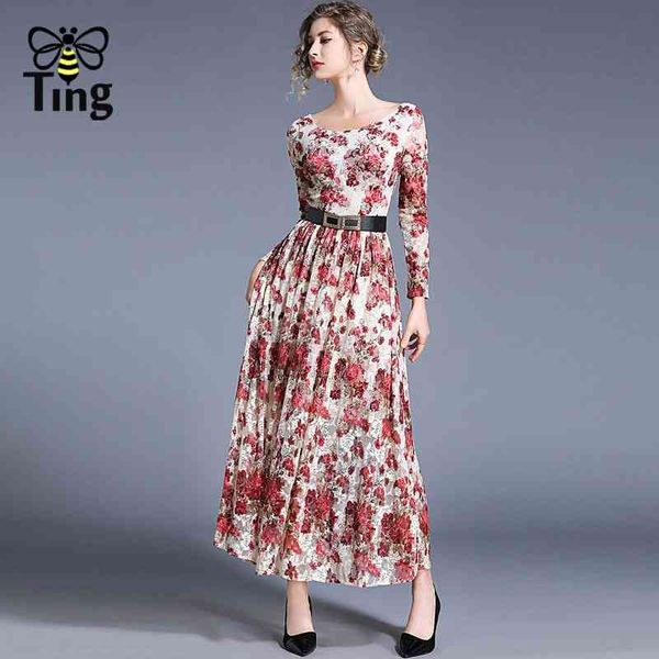

vintage elegant red floral lace maxi long dress summer party dinner dresses retro haut plus size boho holiday robes za 210513, Black;gray