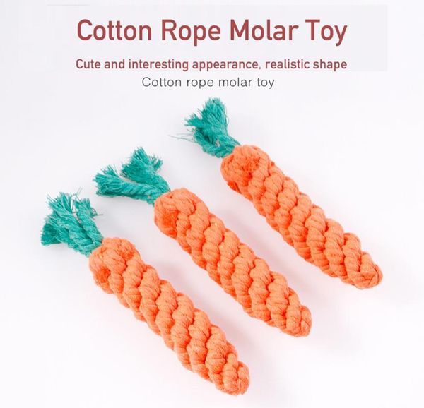

cat toys pet toy creative knot environmental simulation carrot and dog double cotton rope