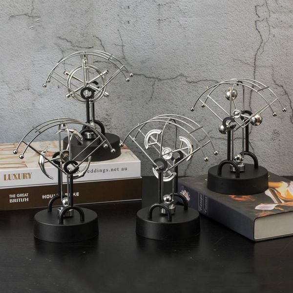 

decorative objects & figurines household magnetic wiggler ball electric perpetual motion chaotic pendulum balls energy conservation home dec