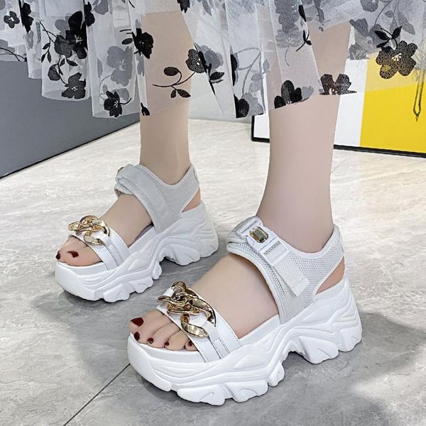 

dress shoes clogs wedge 2021 sandals black for women all-match high heels increasing height espadrilles platform beige high-heeled