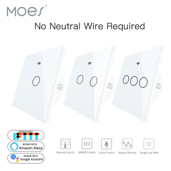 

smart home control single fire wifi rf433 wall switch life tuya remote work with alexa