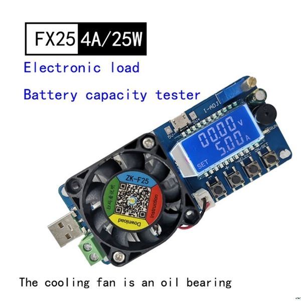 

electronic charge usb load tester 35w constant current battery capacity tester