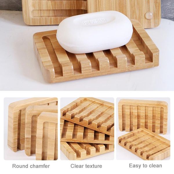 

soap dishes natural wood dish portable shower holder for bathroom non-slip box bamboo rack case tray