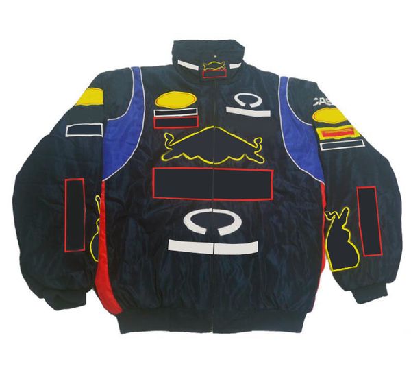 

new full-embroidered logo f1 racing overalls f1 autumn and winter cotton pad jacket