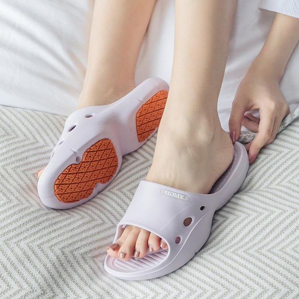 

pregnant women's antiskid slippers female summer lovers indoor eva bathroom male, Black
