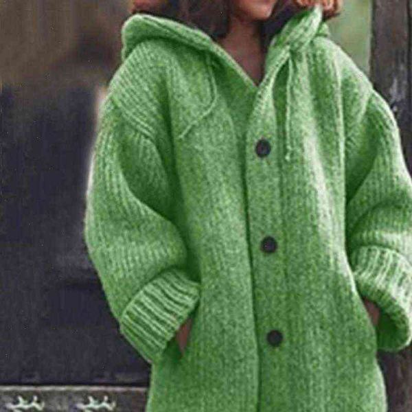 

autumn womens sweaters winter long cardigan sweater women oversized hooded cardigans female warm knitted pulls femm, White;black