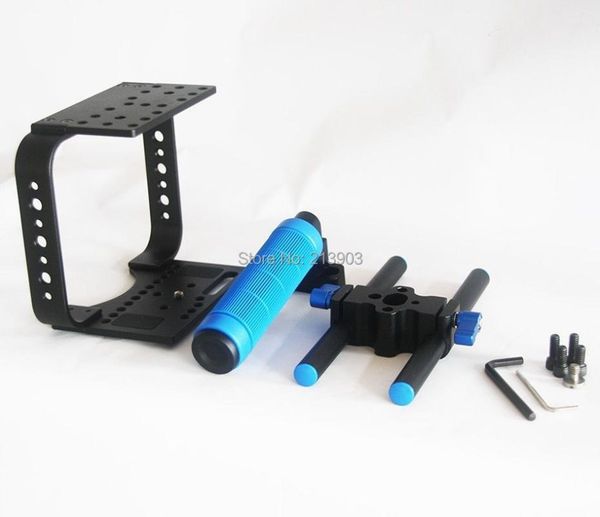 

stabilizers 15mm rod cage dslr bmcc kit protection brackets baseplate mount handle