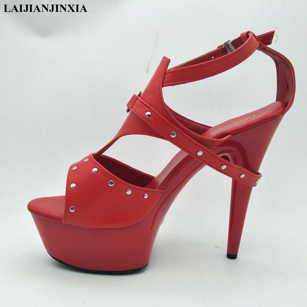 

high heels platform romantic nightclub sandals party dancing shoes open toe women's fashion dress, Black