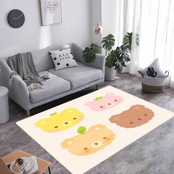 

carpets small animals 3d print carpet square anti-skid area floor mat rug non-slip dining room living soft bedroom s37
