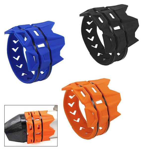 

motorcycle round oval moto exhaust muffler protector cover anti-scald three colors available pipe