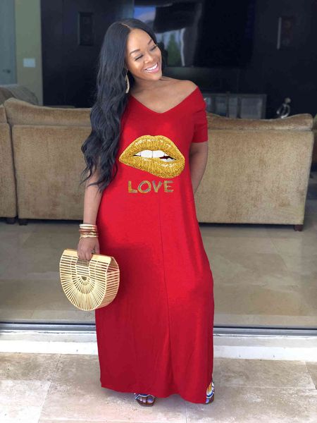 

2020 women's lips wide necked dress y8009, White;black