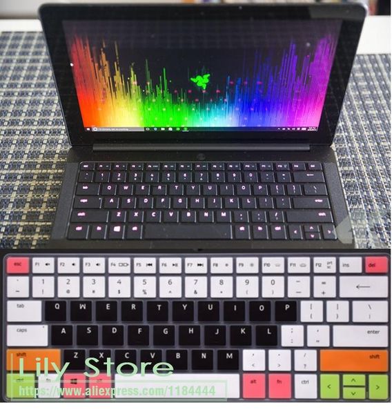 

keyboard covers silicone lapcover protector for razer blade stealth / rz09 2021 gaming