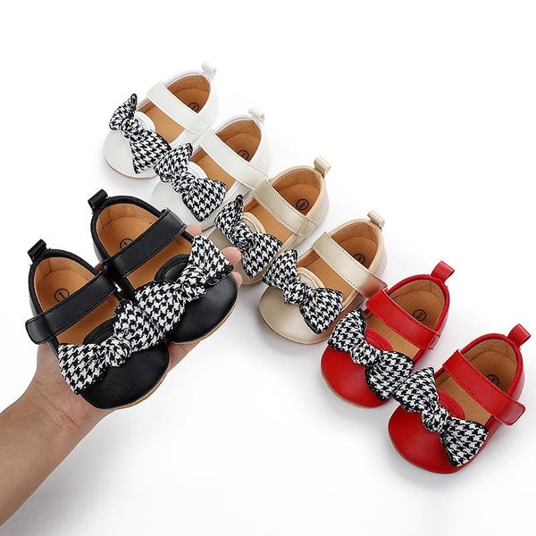 

first walkers born baby girls bow princess shoes spring autumn soft non slip walking infant kids girl mary jane
