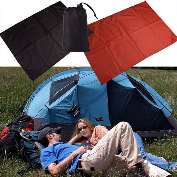 

sturdy 4 color nylon multifunction camping mat shade canopy beach travel picnic cloth tent outdoors durable outdoor pads