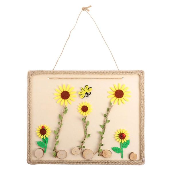 

frames 1 set wooden po frame diy painting material kit (sunflower)