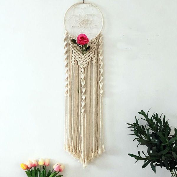 

tapestries creative wall tapestry bohemian macrame tassel entrance decoration nordic blanket ins cloth craft gift home