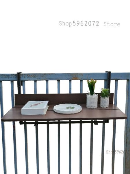 

camp furniture balcony railing hanging table small apartment computer desk home bar counter creative lifting folding