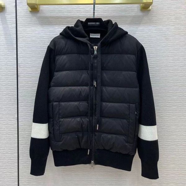 

winter hooded for men's apparel fashion women's down parkas coats classic puffer jacket designer clothes vest sweater blouses hood, Black