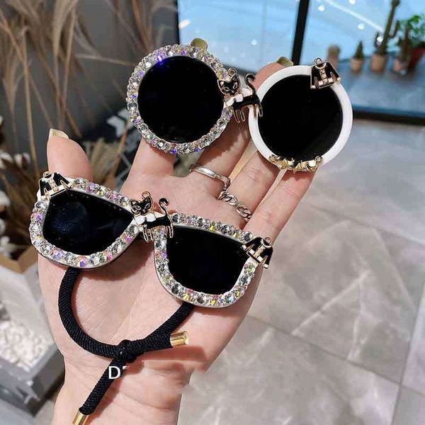

70% off online store korean eyeglasses head rope hairpin net red personality diamond edge clip bangs horsetail accessories, White;black