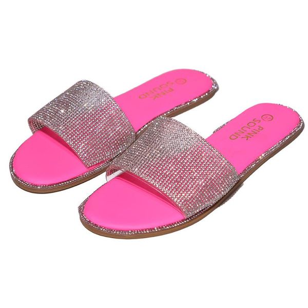 

slippers women's sandals crystal roman flat casual beach indoor&outdoor shoes summer flip flops for women, Black