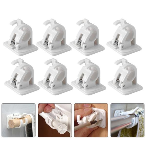 

shower curtains 10pcs curtain rod storage holders clips towel supports
