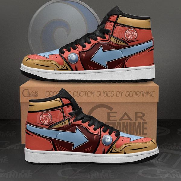 

air aang sneakers custom avatar the last airbender anime sho