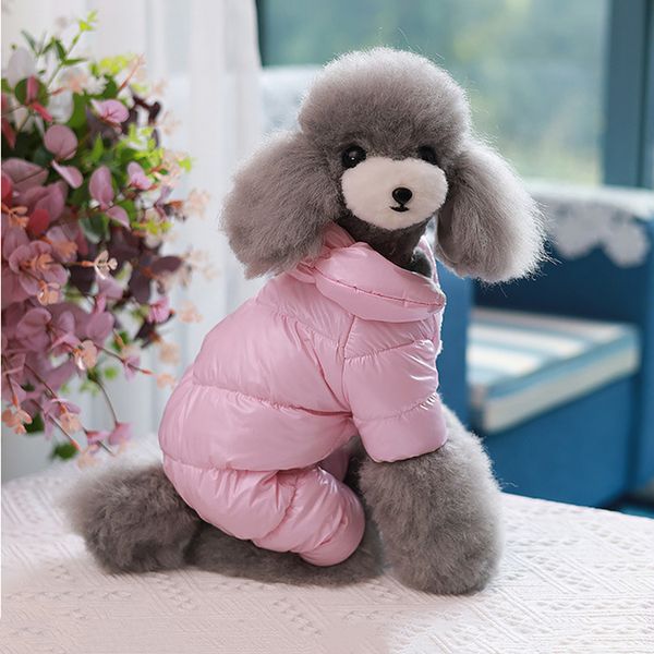 Vestuário Chihuahua Casaco Cão Inverno Quente Acolchoado Trajes de Lã para Cão de Estimação Gato Aparelhos Colete Filhote de Cachorro Engrosse Jaqueta com Capuz Cães Roupas Bulldog Teddy gtds