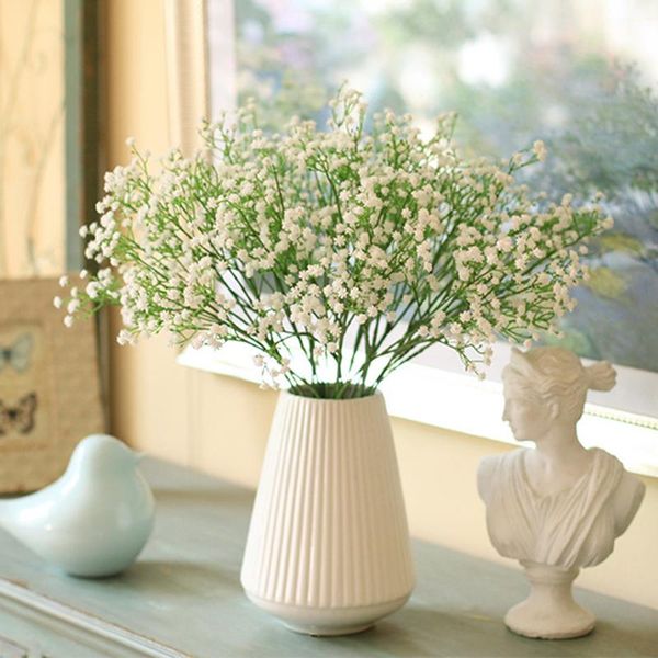 

artificial false flowers baby's breath gypsophilas wedding home decoration birthday diy po props flower heads branch dropship decorativ