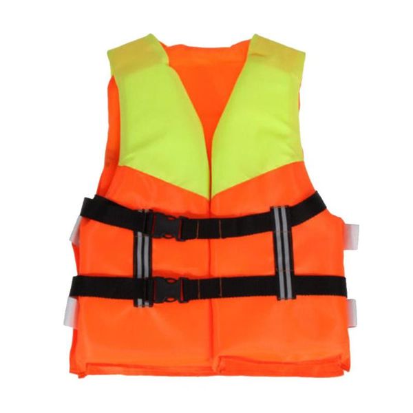 

life vest & buoy kids orange foam lifejacket for flood water swimming rowing skiing