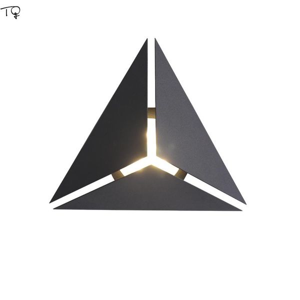 

wall lamp nordic concise iron art geometry led light fixture creative individual living room bedroom aisle study modern design