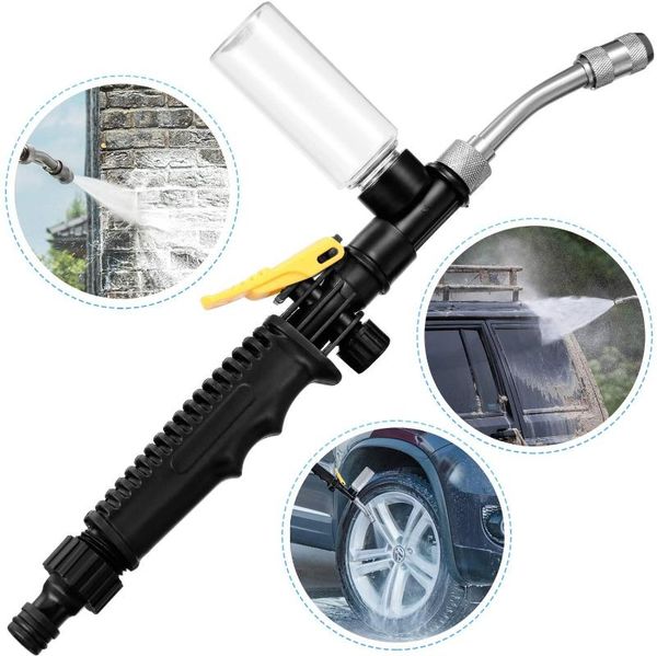 

watering equipments 2-in-1 garden water gun 2.0 - jet nozzle fan safely clean high impact washing wand spray washer