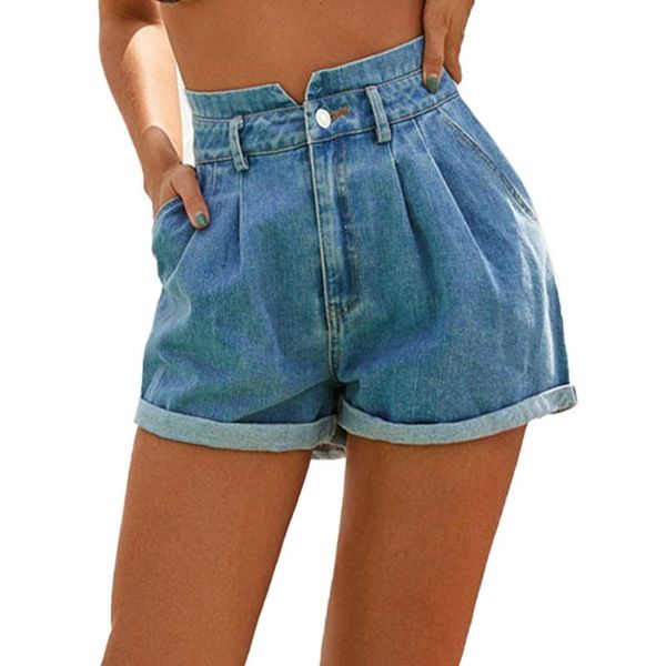 

retro fashion ins style high waist slim straight short jeans flower denim shorts women's, White;black