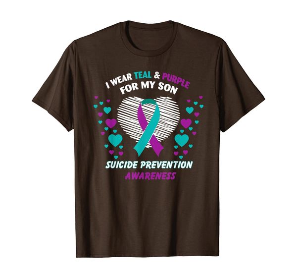 

I Wear Teal Purple For My Son Suicide Prevention Awareness T-Shirt, Mainly pictures