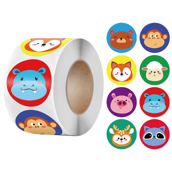 

cute animals sticker for kids classic toy 500pcs cartoon sticker for school teacher encourage motivational reward sticker roll