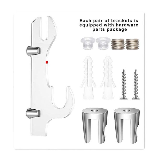 

accessories 2pcs sword hook wall mount samurai hanger display holder adjustable for katana wakizashi tanto genji