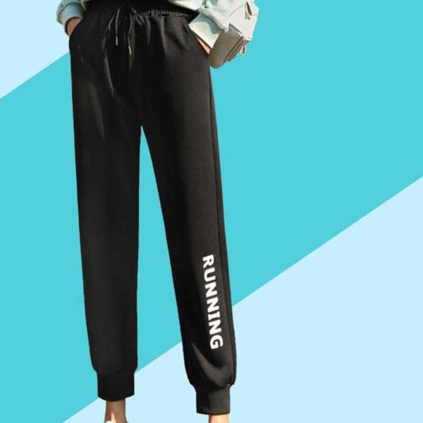 

women's pants & capris 2021 spring autumn sportswear wide leg high waist harajuku gothic trousers women streetwear sweatpants boho punk, Black;white