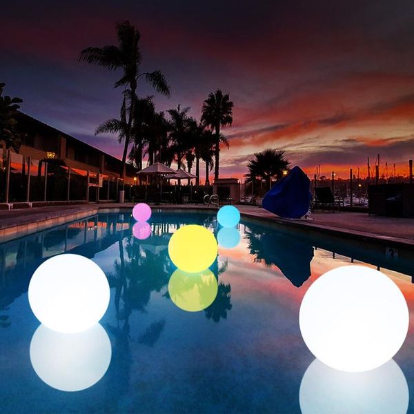 

night lights led light floating swimming pool garden outdoor landscape ball neon home decor luminaria