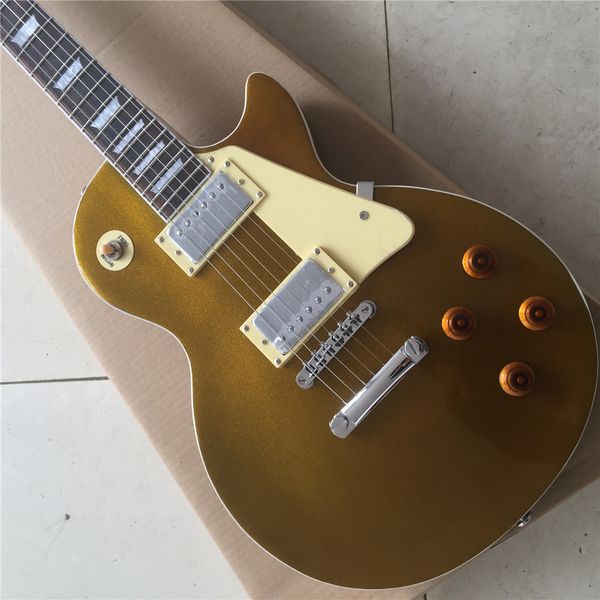 

lp electric guitar goldsolid mahogany body rosewood fingerboard vax potted pickups
