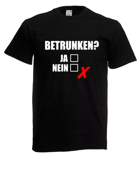 

mens t-shirt  drunk yes or no funfair party disco  size up to 5xl, White;black
