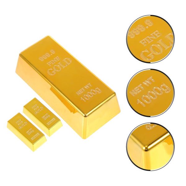 

decorative flowers & wreaths 1 set simulation gold bars po props party activity