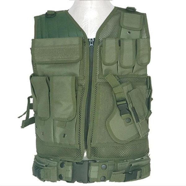 

hunting jackets military equipment tactical vest training combat armor gear army paintball cs molle protective vests, Camo;black