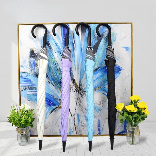 

umbrellas women uv protection umbrella long handle fashion windproof usiness sun guarda chuva household merchandises bd50uu